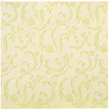 Papstar 50 Servietten "ROYAL Collection" 1/4-Falz 40 cm x 40 cm limonengrün "Damascato"