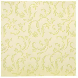 Papstar 50 Servietten "ROYAL Collection" 1/4-Falz 40 cm x 40 cm limonengrün "Damascato"