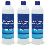 Luccy Isopropyl-Alkohol 99,9% rein 3 Liter | Isopropanol | Reinigung von elektronischen Bauteilen. Desinfektion und Reinigung von Oberflächen