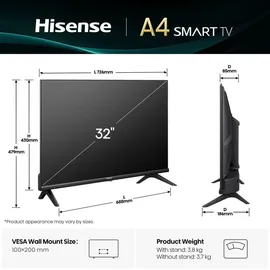 Hisense 32A4Q 32 Zoll LED HD-Ready Smart TV