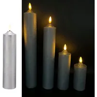 Online fuchs 5 LED Kerzen XL aus Echtwachs mit