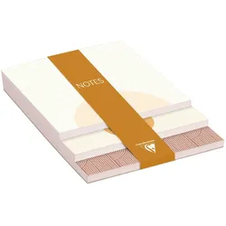 Clairefontaine 4x Terracotta, Memoblock, 3 Ebenen, 10x14x0,8cm, 90 Blätter, 30 pro Format - 116070C