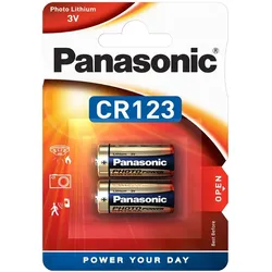 Panasonic CR123A Photobatterie - 2er Blister