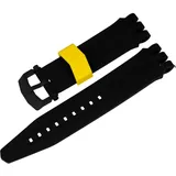 Vostok Europe Energia Rocket Silikonarmband / 26 mm/Schwarz/Schließe Schwarz ZUB VAO-S704-705