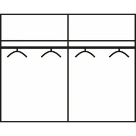 Rauch Prenzlau Schwebetürenschrank 175 x 210 x 59 cm weiß/beton