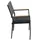 Dehner Montpellier Stapelsessel 55,5 x 55,5 x 88 cm dunkelgrau/braun