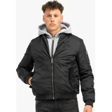 Lonsdale Clifton All Seasons Jacke mit Kapuze schmale Passform schwarz L