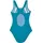 KangaROOS Badeanzug KANGAROOS, Kinder, Gr. 122/128, N-Gr, blau (türkis, blau), Recycling-Polyamid, unifarben, Badeanzüge Badeanzug, im sportlichen Farbmix