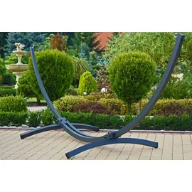 Potenza Tytan Gestell Outdoor Hängemattengestell XXL 370cm, 350kg I Gestell für Hängematten, Rahmen aus Stahl wetterfest (Basic Graphit)