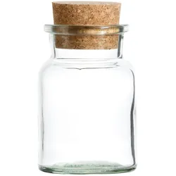 12er Set Gewürzgläser 150ml + Korken, Aufbewahrung von Tee, Kräutern & Gewürzen