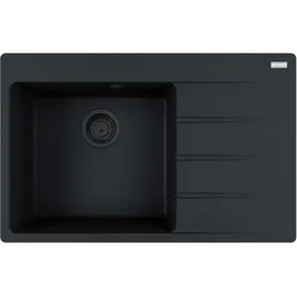 Franke Centro CNG 611-78A links Einbau Granit schwarz Handbetätigung 780 x 460 mm