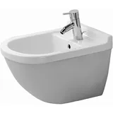 Duravit Starck 3 54 cm Weiß WG mit Überlauf + 1 Hahnloch Durafix