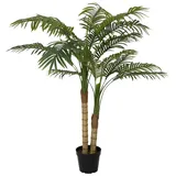 Europalms Areca Palme, 2-stämmig, Kunstpflanze, 120cm