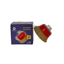 Vago-Tools Topfbürsten 65mm gewellt Winkelschleifer 24x