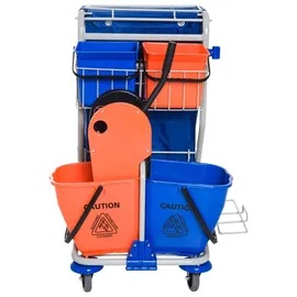 Homcom Putzwagen mit 4 Fahreimern