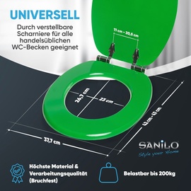 Sanilo WC-Sitz mit Absenkautomatik grün