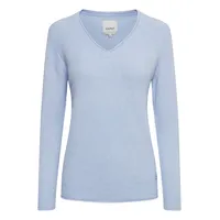 Oxmo Strickpullover Brunnera Blau Melange L