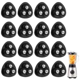 ZYEKIU 16 Stück Möbelrollen Klein Kugelrollen für Möbel Selbstklebend Rollen für Möbel 360 Drehung Mini Rollen Kugelrollen Möbelroller für Kleiderschrank Esstisch Sofa (Schwarze Stahlkugeln)