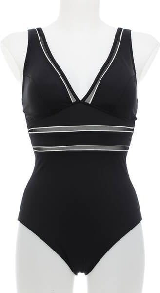 OLYMPIA Damen Badeanzug Badeanzug, schwarz/natur, 42B