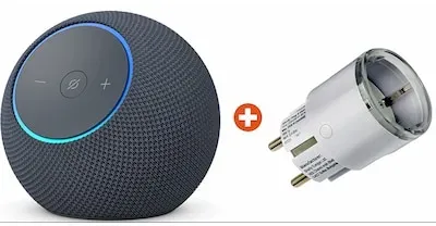 Bundle: Amazon Echo Dot Max (2025) WLAN- und Bluetooth-Lautsprecher mit Alexa Graphit + Shelly Plug S Gen3 white Zwischenstecker