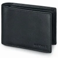 ROYALZ Detroit Geldbörse Herren Leder Geldbörse schwarz