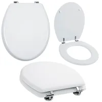 Grafner Grafner® WC Sitz aus MDF weiss Toilettendeckel