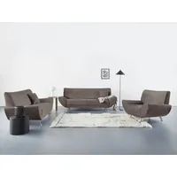 Home Affaire Polstergarnitur Saltare elegant & komfortabel, 3-2-1, bequem, Designfuß, (3-tlg) grau