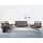 Home Affaire Polstergarnitur Saltare elegant & komfortabel, 3-2-1, bequem, Designfuß, (3-tlg) grau