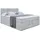 altdecor Boxspringbett MOETI KING - 160x200 - H3/H4 - Hellgrau