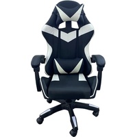 Hti-Living Schreibtischstuhl Krit Schwarz-Weiß, Gaming Stuhl, Schwarz