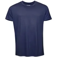 Kaipara - Merino Sportswear Unterhemd URBAN Merino T-Shirt Herren Kurzarm Regular 150 (1-St) aus reiner Merinowolle Made in Germany blau L