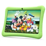 Semeakoko Kinder Tablet 10 Zoll Android 13, Kids Tablet Quad Core Processor 1.6GHz, 3GB RAM/32GB ROM(256GB TF), 1280x800 HD-Display, 6000mAh, WiFi, Bluetooth, Dual Kamera, Elterliche Kontrolle(Grün)