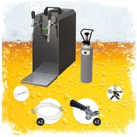 Ich-zapfe STREAM 50 Bierkoffer,Durchlaufkühler 2-leitig Trockenkühler, 55 L/h, Korb,5