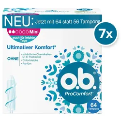 O.b. - Tampons 'ProComfort Mini' Tampon 7x64 St