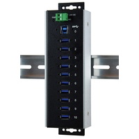 Exsys EX-1110HMVS-WT USB B), Dockingstation + USB Hub, Schwarz