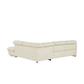 HIMOLLA Eckcouch Leder 2-Sitzer Creme