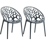 CLP Gartenstuhl Hope Sessel 59 x 59 x 80 cm anthrazit 2 St.