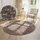 ELLE DECORATION Prisma Kurzflorteppich Ø 200 cm Beige/Braun