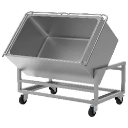 Kippwagen 160 liter für kippbare kessel und paellapfannen - 950x600x750 mm - 4A062530 Eurast