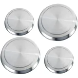 Wenko Abdeckplatte Edelstahl 4er Set