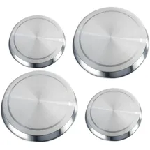 Wenko Abdeckplatte Edelstahl 4er Set