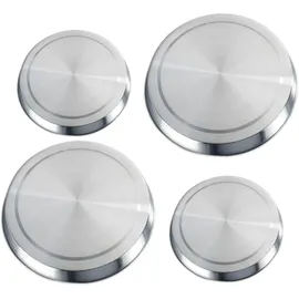 Wenko Abdeckplatte Edelstahl 4er Set