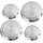 Wenko Abdeckplatte Edelstahl 4er Set