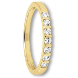 ONE ELEMENT Goldring Zirkonia Ring aus 333 Gelbgold, Damen Gold Schmuck goldfarben 53