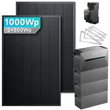Anker SOLIX Solarbank 3 E2700 Pro Balkonkraftwerk Speicher mit 500Wp Solarmodule Set Nur Abholung - 2000Wp ‚Äì 4 Module üî• / Ohne Erweiterungsakku / Ohne HAL