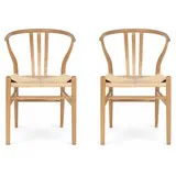 Furnhouse Stuhl-Set, Braun, Holz, 1-Sitzer, 52x78x58 cm, FSC Mix, Esszimmer, Stühle, Esszimmerstühle, Vierfußstühle