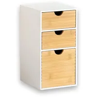 KESPER Organizer mit 3 Schubladen 14 x 16 x 27 cm Weiß
