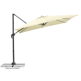 Schneider Schirme Rhodos Junior 270 x 270 cm natur inkl. Plattenständer und Schutzhülle