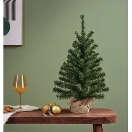 OEM Künstlicher Weihnachtsbaum im Jutesack 90cm grün