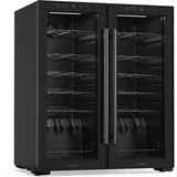 Klarstein Shiraz Weinkühlschrank 2 Kühlzonen LED-Beleuchtung Touch-Control freistehend Schwarz 36 Flaschen 2 Kühlzonen